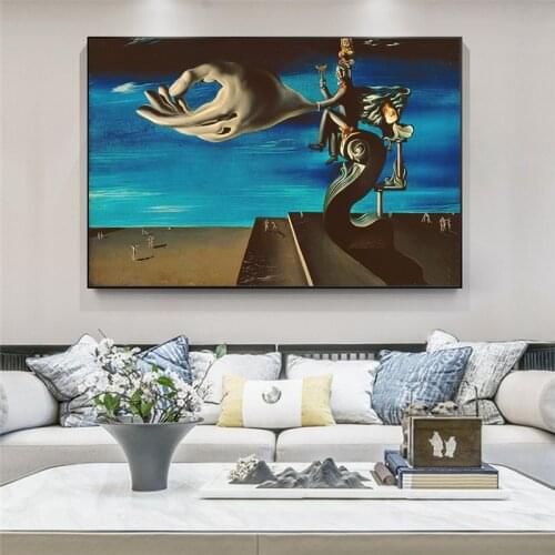 The Hand by Salvador Dali Famous Art Paintings Print On Canvas Art Posters and Prints Surrealism wall Pictures For Living Room
