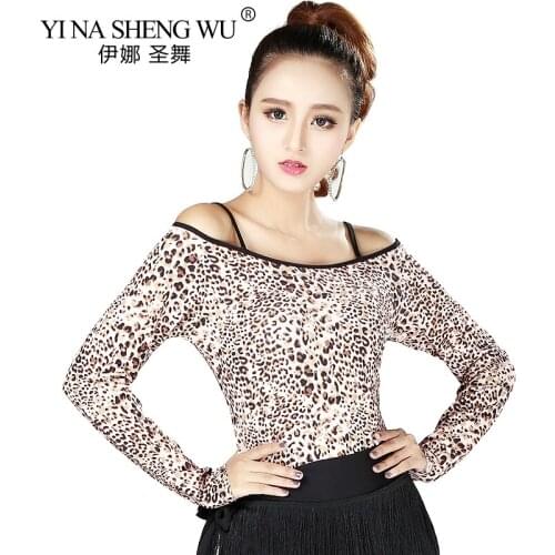 1 Pc Newest Latin Dance Practice Top Dance Practice Clothes Modern National Standard Dance Practice Clothing Long Short Sleeves
