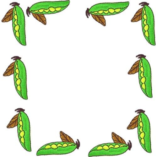 10PCS Pea Stripe Sew Embroidery Patch for Clothing Hot Melt Adhesive Patch for Applique Stitchwork Food Patches deal with Attire