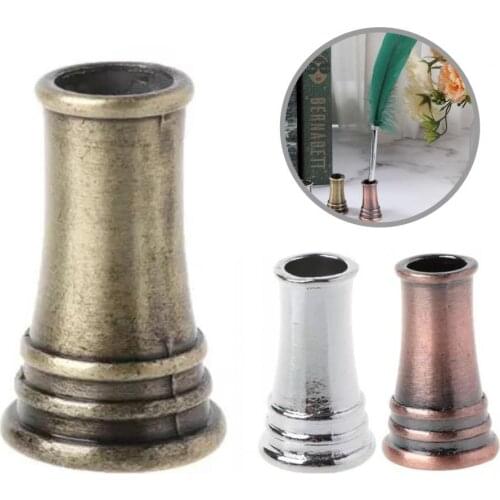 2Pcs Mini Round Pen Holder Support Stand Bracket Office Pencil Rack Supplies Stationery