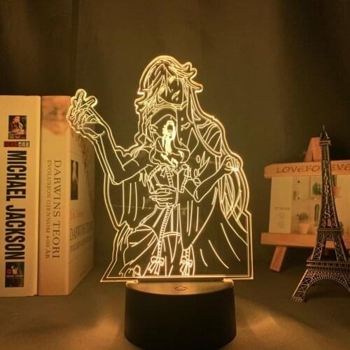3d Led Night Light Anime Black Butler for Bedroom Decor Light Manga Birthday Gift Nightlight Black Butler Led 3d Lamp