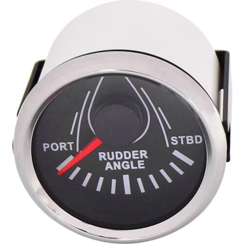 52mm Waterproof Boat Rudder Angle Indicator Gauge 0~190ohm Rudder Angle Gauge With Rudder Angle Sensor