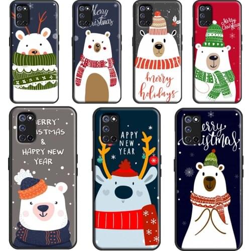 Merry Christmas Polar Beer For OPPO A52 A72 A92 A1K A15 A83 A91 A93 A5 A9 A31 A53 2020 F5 F7 Reno 2 Z A3S A5S Cover