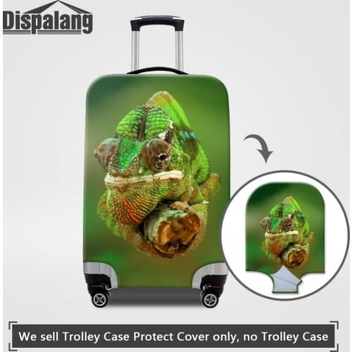 Dispalang Cool Lizard Luggage Protective Covers Apply to 18-30 Trunk Cases 3D Animals Elastic Trolley Suitcase Waterproof Cover