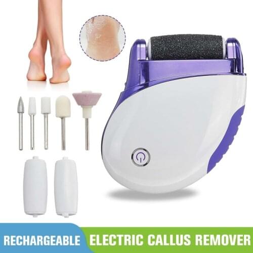 Electric Foot File Vacuum Callus Remover Rechargeable Foot Pedicure Files Clean Tools Feet Care Tools For Hard Cracked Skin