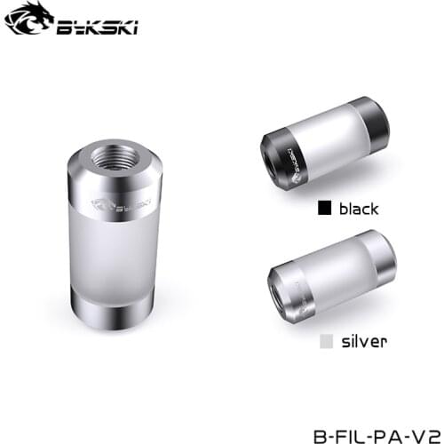 Bykski Water Filter,G1/4'' Acrylic Double Female Connector , Universal Use Water Cooling Build Accessory,B-FIL-PA