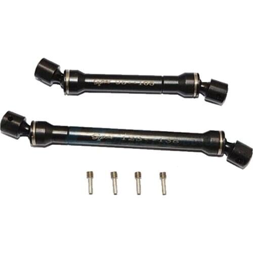 GPM STEEL#45 FRONT+REAR CENTER SHAFT (F:95MM-105MM, R:123MM-138MM) For AXIAL SCX10 II 90046 RC Upgrade