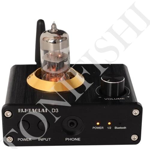 HIFI fever 6N3 tube fiber/coaxial DAC decoder, 5.0 Bluetooth audio receiver headphone amplifier