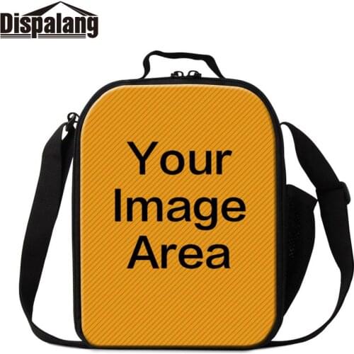 Customize Your Own Design/Logo Lunch Bags For Student Women Men Thermal Insulated Food Messenger Lunchbox Children Picnic Cooler