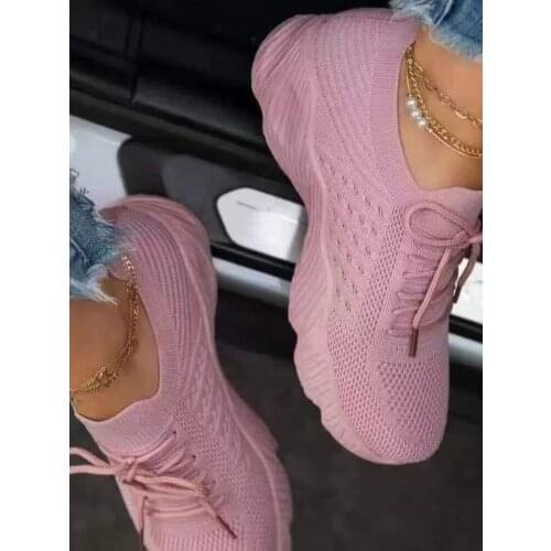 New Autumn Sneakers Women Casual Breathable Sport Shoes Lace Up Loafers Ladies White Sneakers Outdoor Walking Running Shoes