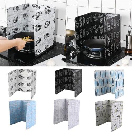 Kitchen Gadgets Oil Splatter Screens Aluminium Foil Plate Proof Baffle Home Kitchen Cooking Tools Cooking Utensils