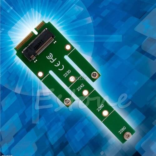Mini M.2 B Key SATA-Based SSD to PCI-e mSATA Adapter Card 2230 2242 2260/80 Whosale&Dropship