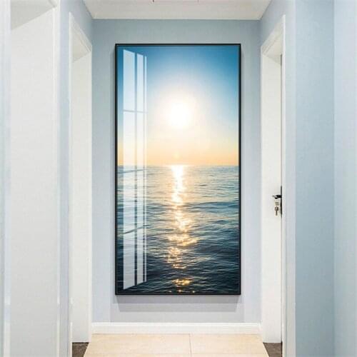 Sea Landscape Canvas Poster Nordic Coastal Bridge Wall Art Print Seascape Painting Decoration Pictures Scandinavian Home Decor