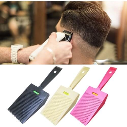 Man Comb Hairpin Flat Combs With Balancing Ruler Flat Topper Style Hairbrushes Hairdressing Tool 1 Pc