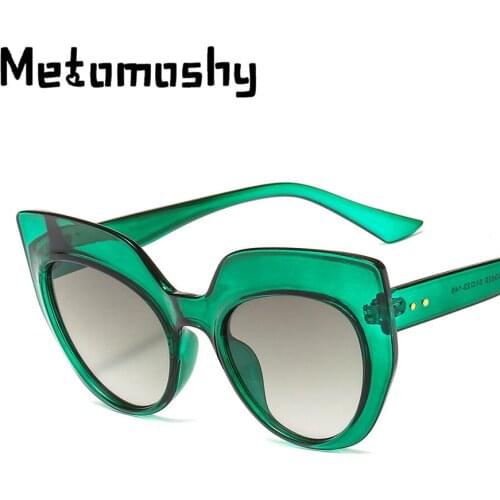 Metomoshy 2019 New Vintage Cat Eye Sunglasses for Women Men PC Frame AC Lens Fashion Designer Shades Brand Sunglass Travel Gift