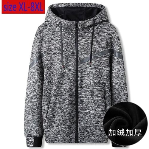 New Arrival Super Large Spring Autumn Cardigan Hoodie Loose Jacket Casual Thick Fashion Plus Size XL 2XL 3XL 4XL 5XL 6XL 7XL 8XL