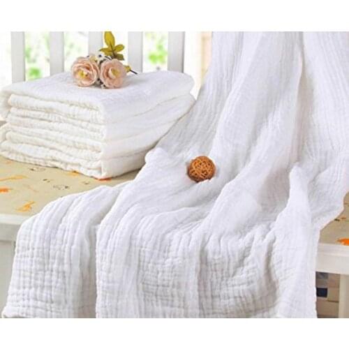 6 Layers Bebe Muslin Swaddle Baby Diaper Blanket Muselina Hydrofiele Doeken Swaddle Blanket Baby Quilt
