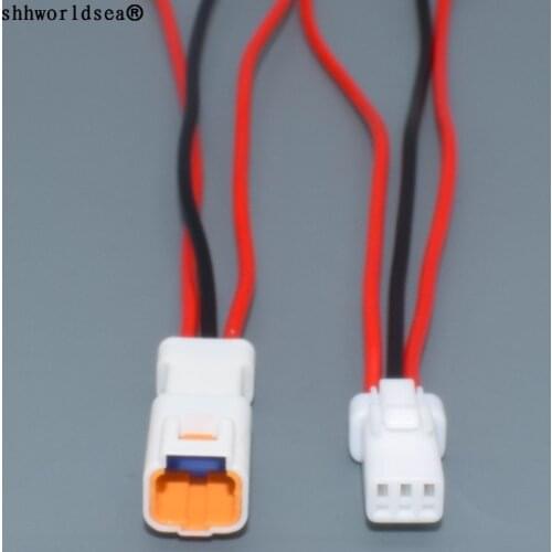 Shhworldsea 3 Pin 0.6mm auto rearview mirror male female connector Plug for Benz BMW 03T-JWPF-VSLE-S 03R-JWPF-VSLE-S