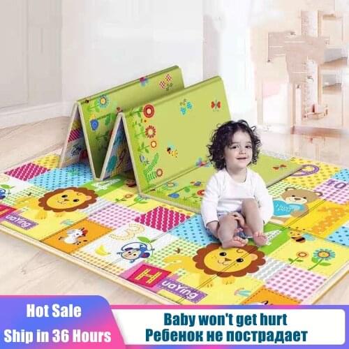 Foldable Baby Play Mat Crawling Carpet XPE Puzzle Toys for Children Soft Floor Room Decor Activity Pad Gym Kids Rug Non-toxic