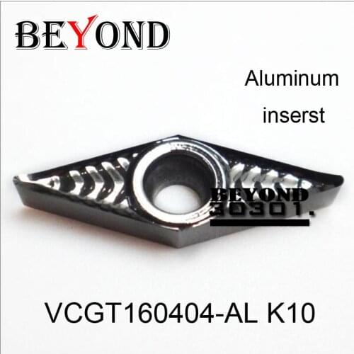 Beyond VCGT160404-AL K10 Blade For Aluminum The Lathe cutter cnc boring bar for tool holder turning SVJCR SVJCR2525M16 machine