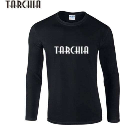 TARCHIA New Fashion Brand Free Shipping Homme Long Sleeve T-Shirt Men Clothing Tee 100% Cotton Plus Size TARCHIA