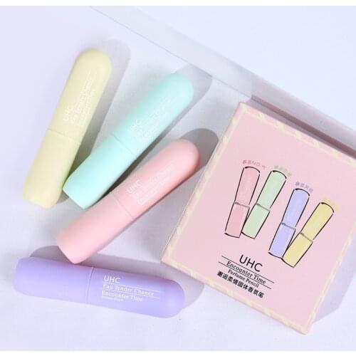 UHC Portable Case Solid Perfume Fragrances Women Men Solid Balm Mild Long Lasting Deodorant Fragrance Body Antiperspirant TSLM2