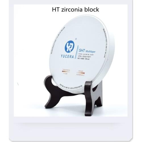 Yucera High Translucent Dental Zirconia Block Flexural Strength Fres Par Wieland Dental CADCAM For Tooth Gems Zirconium Blank