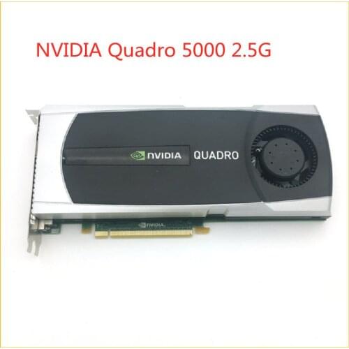 100% Original Graphics Card Quadro 5000 2.5G Professional Graphics For NVIDIA Multi-screen Design 3D Modeling Rendering