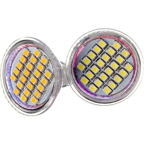 100X LED Spotlight Bulb MR11 5W 7W 12V DC Mini Cup GU4 Lamp 13 SMD5050 Warm White Replace Halogen 20W for living room Free ship