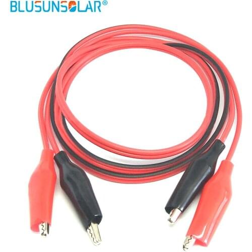 2pcs Line length 1m Crocodile clip number 35mm Double-ended Crocodile Clips Cable Alligator Clips Wire Testing Wire Clip