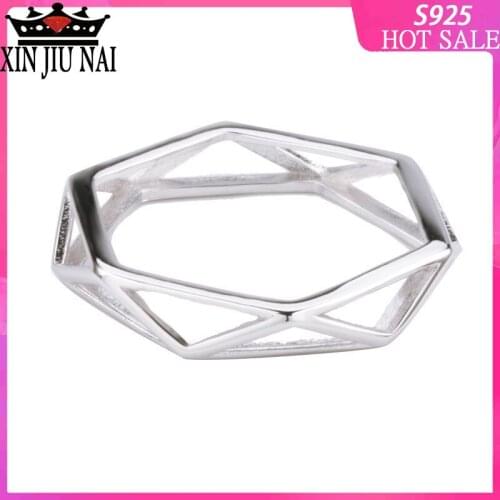 3D stereo design cool white gold six-pointed star diamond stars and moon couples to ring lovers ring