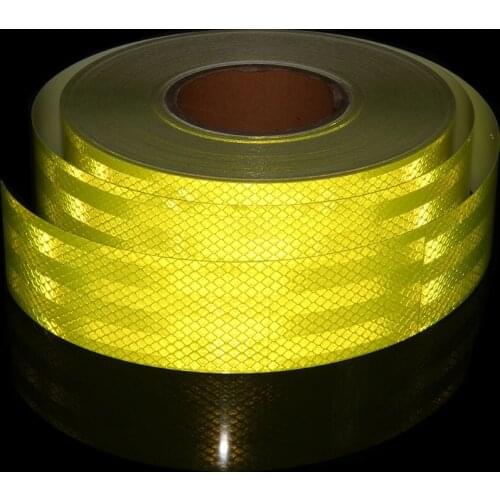 5cm*45.7m Car Trunk Tail Night Safety Warning Reflective Stickers Tapes Durable Rear Bumper Luminous Decal Reflector Decals Film