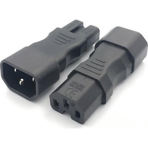 New IEC 320 C14 male to C15 kettle plug female Power adapter PLUG CONVERTER