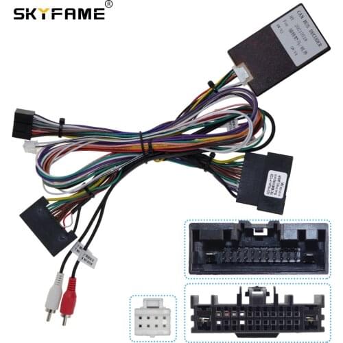 SKYFAME Car Wiring Cable Adapter Canbus For Ford Mustang 2015-2020 special Wire harness with canbus box