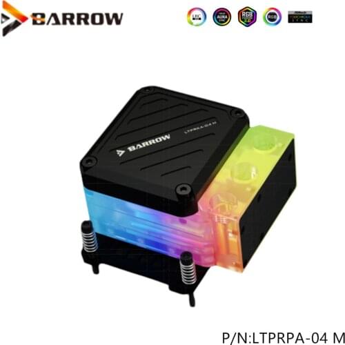 Barrow LTYK3X-04-V2, For Intel Lga2011 X99/X299 CPU Water Blocks, LRC RGB v2 Acrylic Microwaterway Water Cooling Block