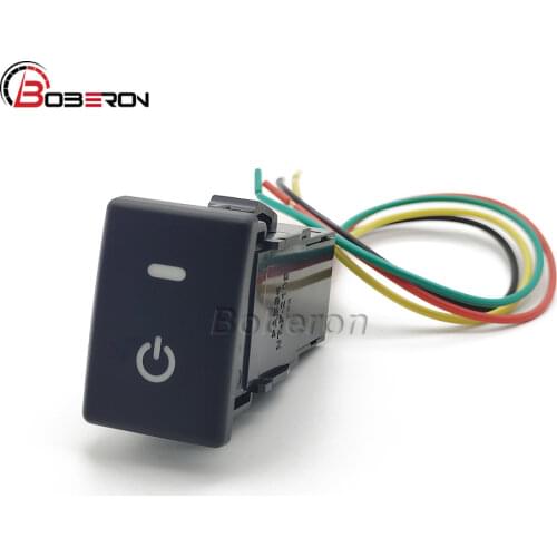 For Isuzu D-MAX Car Power On Off Switch Push Button with Connection Wire Auto Accessories