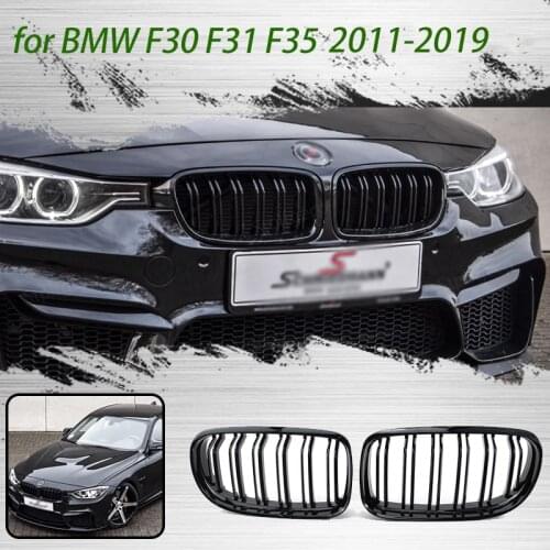 Gloss Black Car Front Kidney Grille Grill for BMW 3 series F30 F31 F35 316i 318i 320i 328i 330i 335i 340i 330e 2011-2019