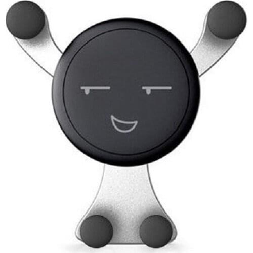Gravity Car Phone Holder Air Vent Mount Cell Smartphone Holder For Phone In Car Smile Face Bear Mobile Phone Holder Stand GPS
