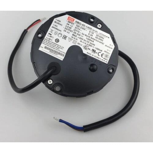 Meanwell HBG-60-1400 Switching power supply LED driver constant current Single output 60W 1400mA for cree cxb3590