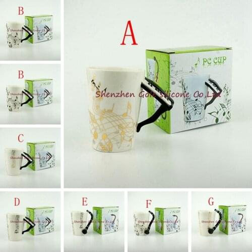15pcs/lot Piano Music Bone China Mug 240ml Ceramic Coffee Cup Tea Cup Porcelain Zakka Novelty For Gift Cafe Teatime Office