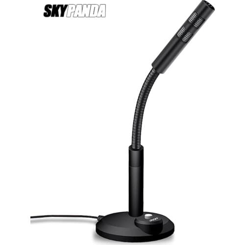Condenser Microphone USB AUX Input HD Mike Noise Reduction Noise Removal Omnidirectional Phone Call Receiver