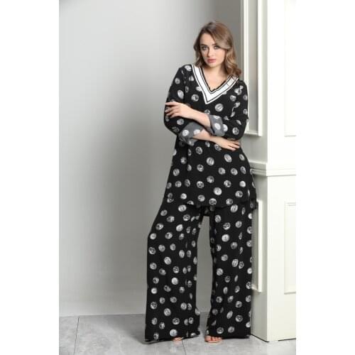 Daffic Two-Piece Suits with V-neck