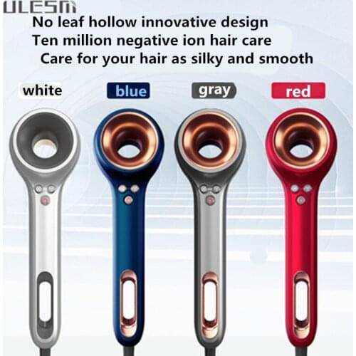 Hot new ULESM high-power negative ion leafless hair dryer high-end hair salon hotel gift quick-drying hair dryer