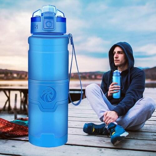 Best Water Bottle BPA Free Plastic Drinkware Tour hiking Portable Climbing Camp Bottles For Water gourde botella de agua