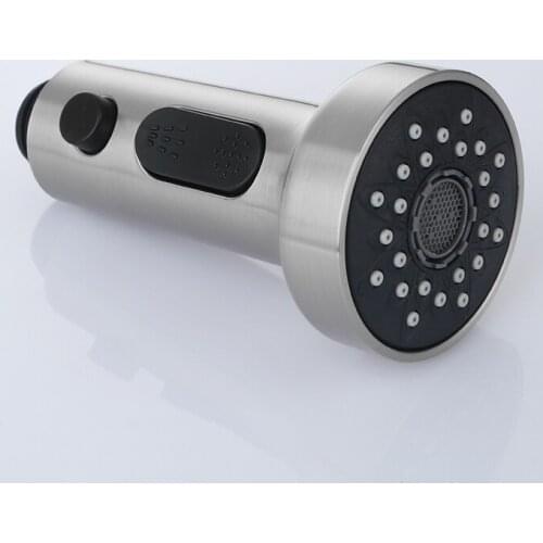 Brushed Multi-function Faucet Plastic Spray Head,Kitchen Sink Faucet Replacement Pull out Spout Shower Nozzle Head-2254