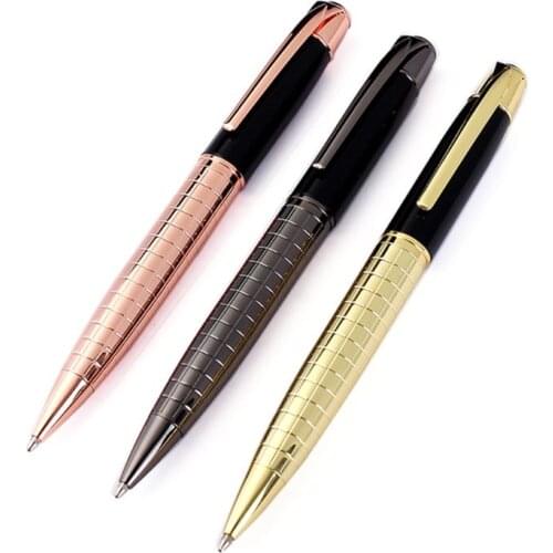 YYDS Luxury Metal Engraved Twist Ballpoint Pen Business Signature Rollerball Business Office Supplies Stationery Writing Gift