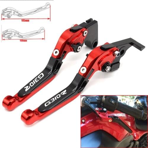 Motorcycle CNC Adjustable Foldable brake Clutch Levers for BMW G310R G310 R G 310 R 2017-2018 with Logo (G3120R)