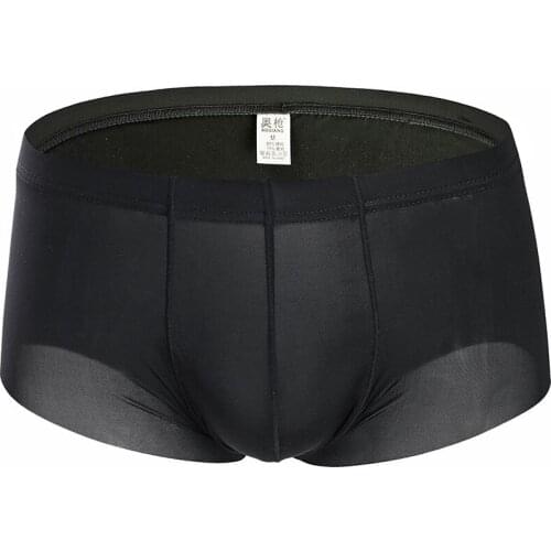 Mens briefs plain boxer briefs ice silk