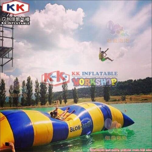 Commercial Inflatable Water Catapult Blobs, Inflatable Water Air Blob Trampoline Used in Lake