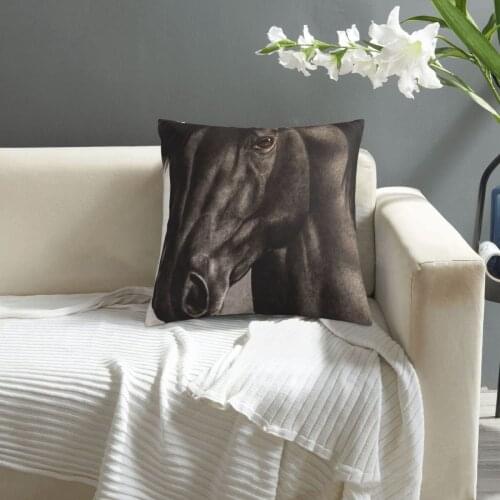 Moondark Horse pillowcase printed cushion cover sofa waist pillow pillow cover